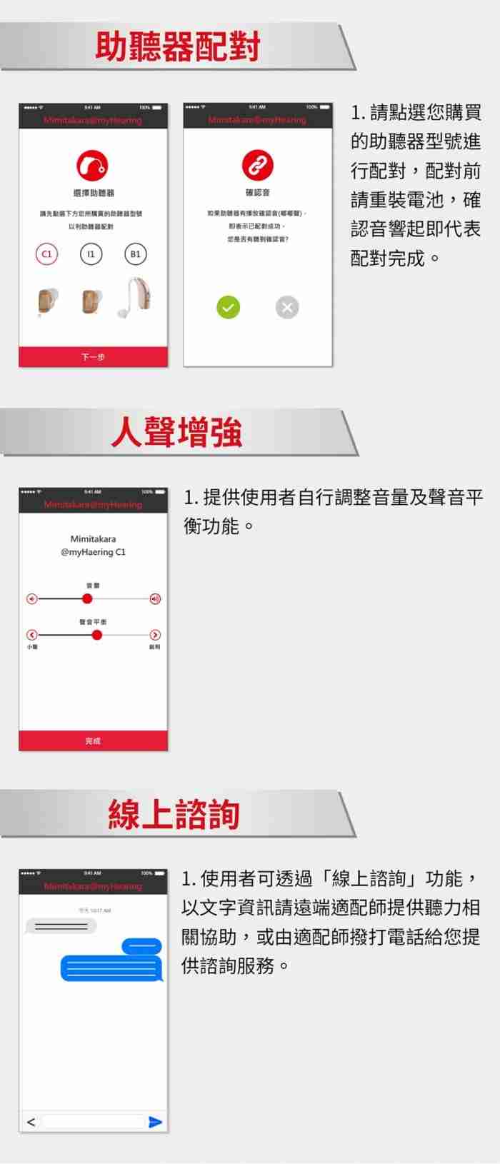 MyHearing操作方式